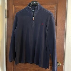 Polo by Ralph Lauren Navy Half Zip Sweater
